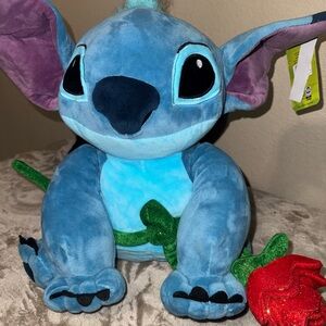 Disney’s Stitch Plush with Red Rose